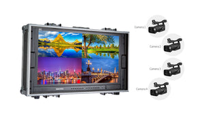 SEETEC 4k280-9hsd-co broadcast monitor with built in quad view