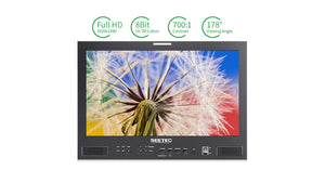 seetec atem173sco carry on broadcast monitor high contrast ips screen