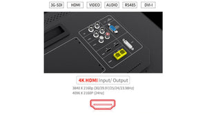 seetec fs215s4k broadcast monitor sdi and hdmi input output