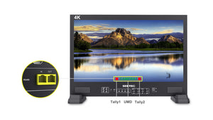 seetec fs215s4k broadcast monitor text tally umd control