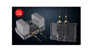 feelworld ft6 fr6 wireless video transmission dual battery plate