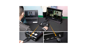 feelworld livepro l1 v1 live mixer switcher usb interface and hdmi set independently