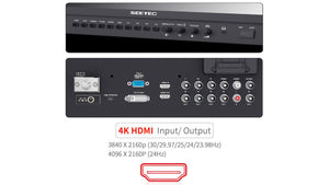 seetec p2159hsdco carry on broadcast monitor 4k hdmi input and output