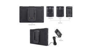 feelworld t7 plus aluminium metal camera monitor field monitor battery system