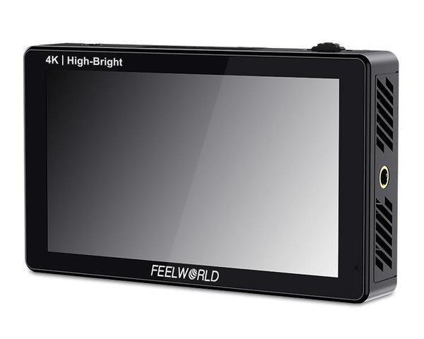 FEELWORLD LUT5E 5.5 INCH HIGH BRIGHTNESS 1600NIT TOUCH SCREEN DSLR CAMERA FIELD MONITOR F970 EXTERNAL POWER AND INSTALL KIT