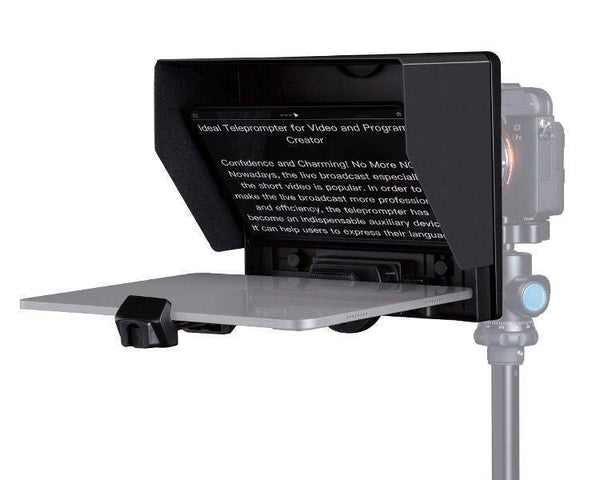 FEELWORLD TP10 PORTABLE 10" FOLDING TELEPROMPTER UP 11" PHONE TABLET PROMPTER FOR PHONE DSLR SHOOT