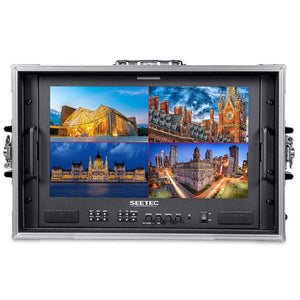 SEETEC ATEM173S-CO 17.3 INCH 1920X1080 CARRY ON BROADCAST MONITOR LUT WAVEFORM HDMI 4 SDI IN OUT - Feelworld