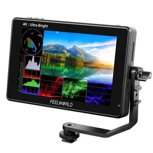 FEELWORLD LUT7S PRO 7 INCH 2200NITS DSLR CAMERA FIELD MONITOR 3D LUT TOUCH 4K HDMI 3G-SDI F970 KIT - Feelworld