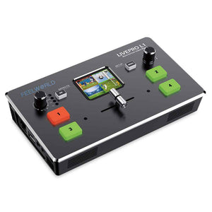 FEELWORLD LIVEPRO L1 MULTI CAMERA VIDEO MIXER SWITCHER 4 HDMI INPUT USB3.0 LCD DISPLAY LIVE STREAM - Feelworld