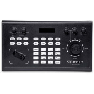 FEELWORLD KBC10 PTZ CAMERA CONTROLLER WITH JOYSTICK AND KEYBOARD CONTROL LCD DISPLAY POE SUPPORTED - Feelworld