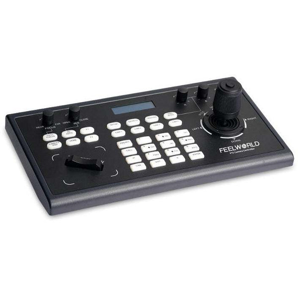 FEELWORLD KBC10 PTZ CAMERA CONTROLLER WITH JOYSTICK AND KEYBOARD CONTROL LCD DISPLAY POE SUPPORTED - Feelworld