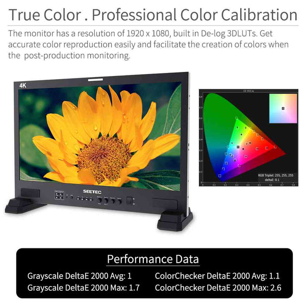 SEETEC LUT215 21.5 INCH 1920X1080 POST PRODUCTION MONITOR BROADCAST UMD TEXT TALLY LUT SDI HDMI - Feelworld