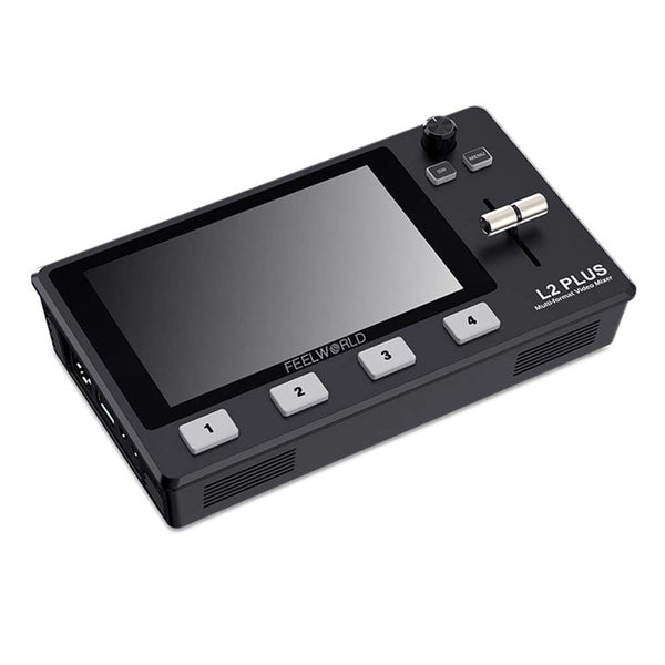 FEELWORLD L2 PLUS MULTI CAMERA VIDEO MIXER SWITCHER 5.5" TOUCH PTZ CONTROL CHROMA KEY LIVE STREAMING - Feelworld