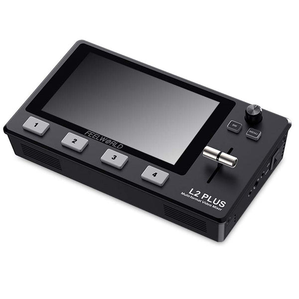 FEELWORLD L2 PLUS MULTI CAMERA VIDEO MIXER SWITCHER 5.5" TOUCH PTZ CONTROL CHROMA KEY LIVE STREAMING - Feelworld