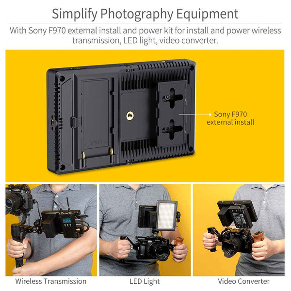 FEELWORLD F7 PRO 7 INCH 3D LUT TOUCHSCREEN DSLR CAMERA FIELD DIRECTOR AC MONITOR 1920X1200 IPS PANEL - Feelworld