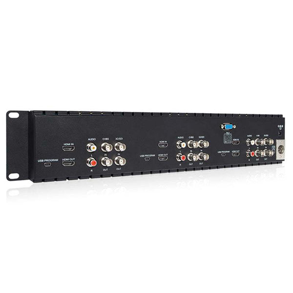 FEELWORLD T51 TRIPLE 5 INCH 2RU LCD RACK MOUNT WITH SDI HDMI AV INPUT AND OUTPUT BROADCAST MONITORS - Feelworld