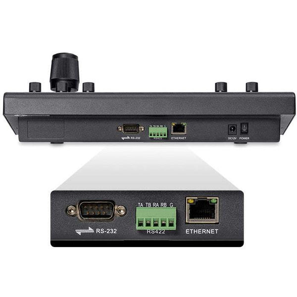 FEELWORLD KBC10 PTZ CAMERA CONTROLLER WITH JOYSTICK AND KEYBOARD CONTROL LCD DISPLAY POE SUPPORTED - Feelworld