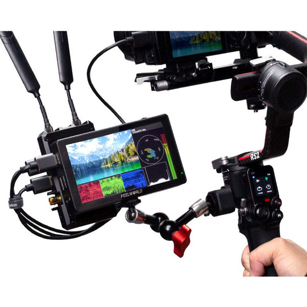 FEELWORLD LUT5 5.5 INCH 3000NIT TOUCHSCREEN DSLR CAMERA FIELD MONITOR F970 POWER AND INSTALL KIT - Feelworld