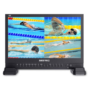 SEETEC 4K156-9HSD 15.6 INCH 4K 3840X2160 DIRECTOR BROADCAST MONITOR SDI 4 HDMI INPUT QUAD DISPLAY - Feelworld