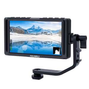 FEELWORLD F5 5 INCH SMALL 4K HDMI DSLR ON CAMERA MONITOR FULL HD 1920X1080 PEAKING ASSIST DC OUT - Feelworld