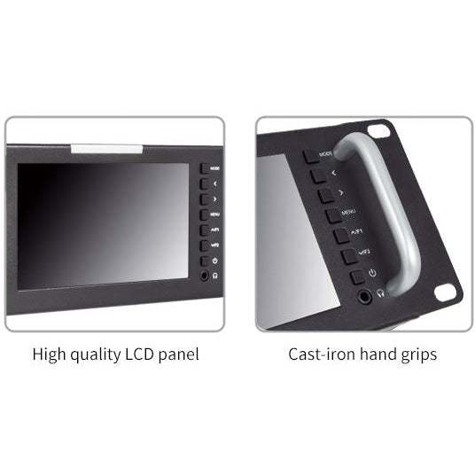 FEELWORLD T51-H TRIPLE 5 INCH 2RU LCD RACK MOUNT WITH SDI HDMI AV INPUT AND OUTPUT BROADCAST MONITORS - Feelworld