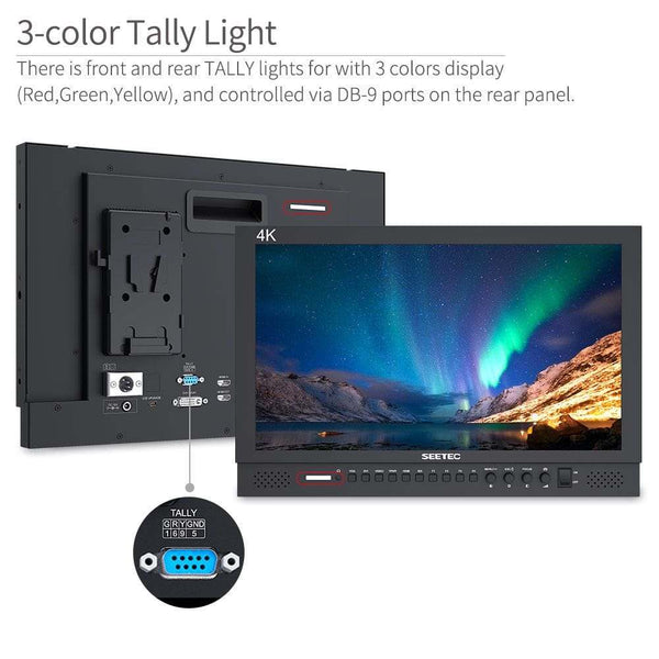 SEETEC P173-9HSD 17.3 INCH 1920X1080 BROADCAST DIRECTOR MONITOR WITH SDI 4K HDMI - Feelworld