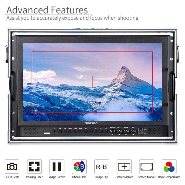 SEETEC P173-9HSD-CO 17.3 INCH 1920X1080 BROADCAST DIRECTOR MONITOR CARRY ON WITH SDI HDMI IN OUT - Feelworld