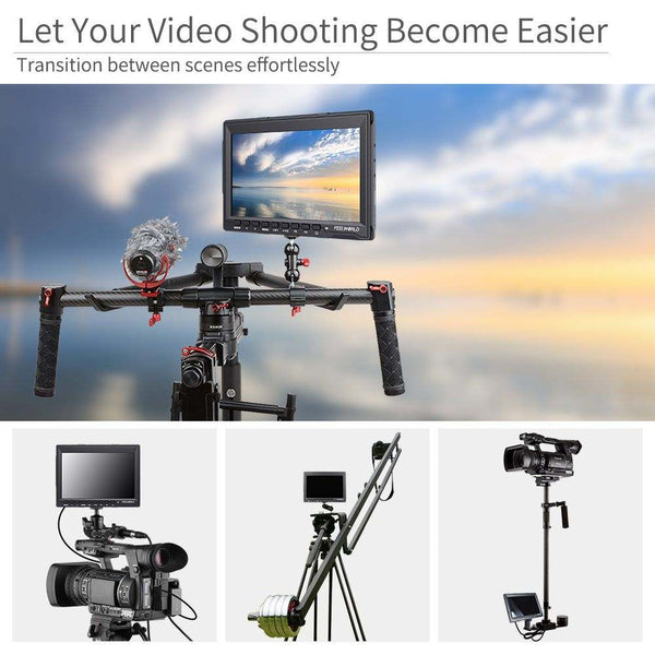 FEELWORLD FW759 7 INCH SLIM DSLR CAMERA FIELD MONITOR HD VIDEO ASSIST IPS 1280X800 4K HDMI AV - Feelworld