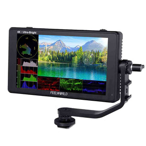 FEELWORLD LUT6S 6 INCH 2600NITS HDR/3D LUT TOUCH SCREEN DSLR CAMERA FIELD MONITOR 3G-SDI 4K HDMI - Feelworld