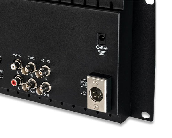 FEELWORLD D71 PLUS DUAL 7" 3RU RACK MOUNT MONITOR 4K HDMI SDI 1920X1200 IPS