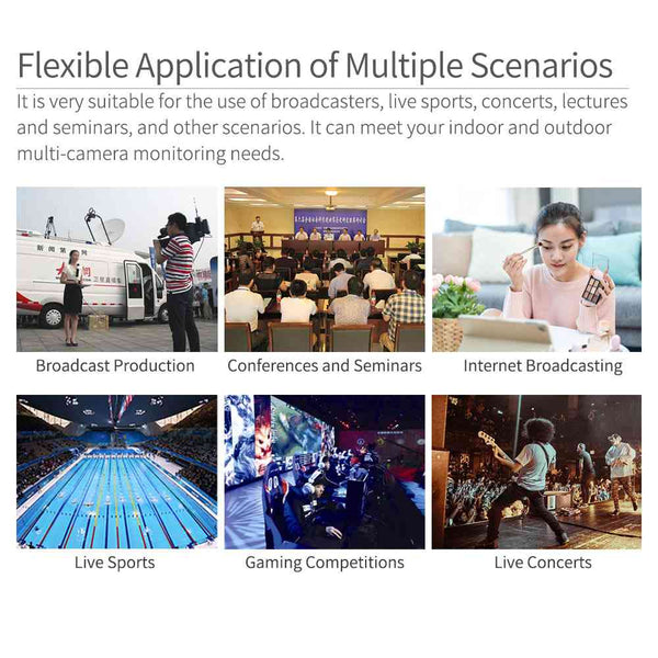 SEETEC ATEM156 15.6 INCH LIVE STREAMING BROADCAST MONITOR WITH 4 HDMI INPUT OUTPUT - Feelworld