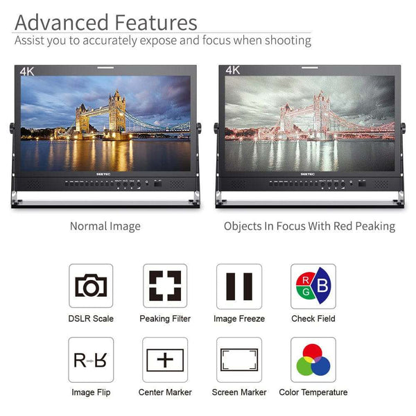 SEETEC P215-9HSD-192 21.5 INCH 1920×1080 DIRECTOR BROADCAST MONITOR 3G SDI 4K HDMI - Feelworld