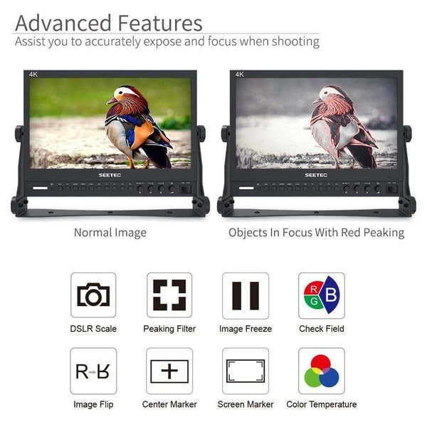 SEETEC P133-9HSD 13.3 INCH 1920X1080 BROADCAST DIRECTOR MONITOR WITH SDI 4K HDMI - Feelworld