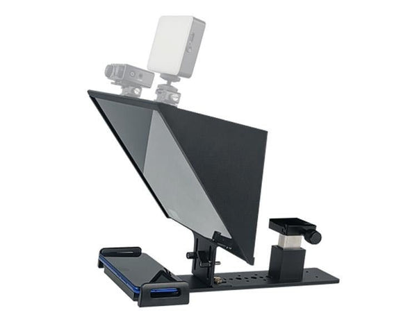 FEELWORLD TP13A WIDE ANGLE TELEPROMPTER SUPPORTS UP TO 11" SMARTPHONE/TABLET PROMPTING SMARTPHONE DSLR RECORDING APP REMOTE CONTROL