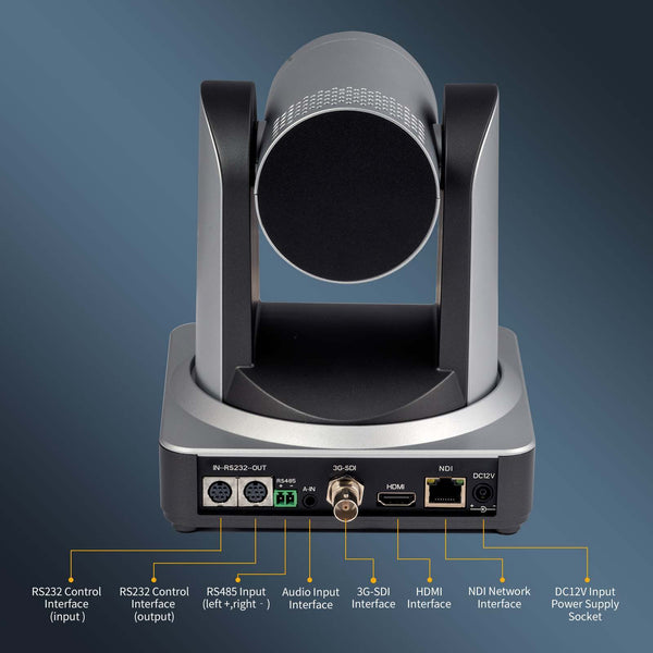 FEELWORLD NDI20X SIMULTANEOUS 3G-SDI HDMI NDI IP LIVE STREAMING PTZ CAMERA WITH 20X ZOOM SUPPORT POE - Feelworld