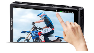 The Recordable Feelworld CUT6 on camera monitor has a new touch screen user interface