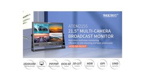seetec atem215s broadcast monitor sdi high resolution ips display