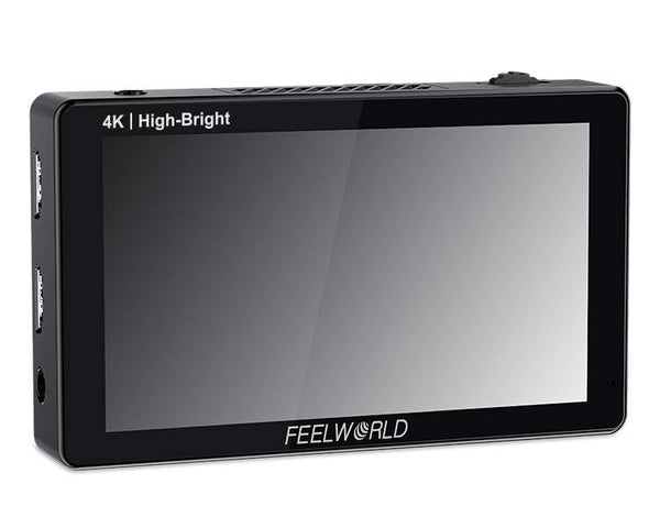 FEELWORLD LUT5E 5.5 INCH HIGH BRIGHTNESS 1600NIT TOUCH SCREEN DSLR CAMERA FIELD MONITOR F970 EXTERNAL POWER AND INSTALL KIT
