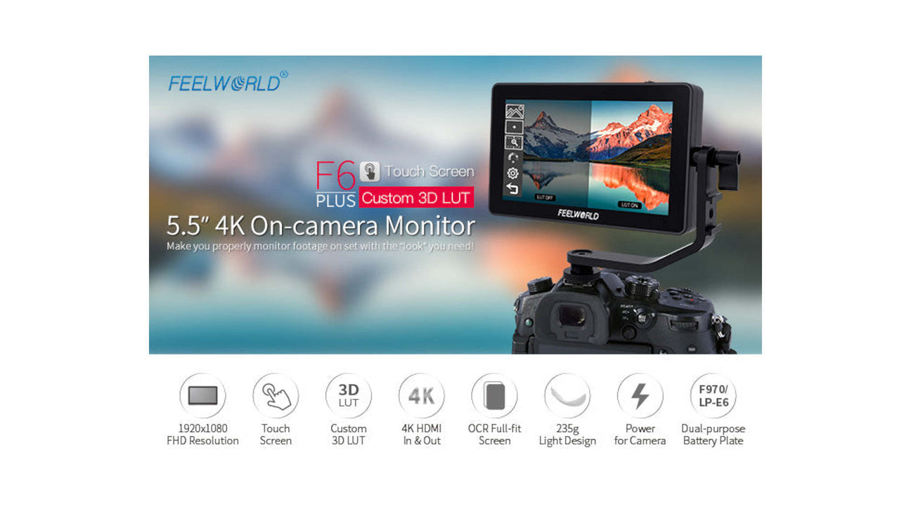 FEELWORLD F6 PLUS 5.5 INCH TOUCH SCREEN/نماکم