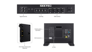 seetec fs173s4k sdi broadcast monitor intuitive controls
