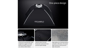 feelworld fsr90 softbox 4 steel support ribs