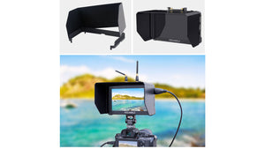 feelworld ft6 fr6 wireless video transmission included sunshade