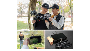 feelworld ft6 fr6 wireless video transmission wooden handle