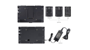 feelworld fw279s on camera field monitor battery mounting