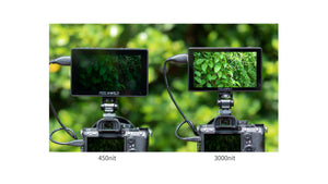 feelworld lut5 ultrabright camera monitor 3000nit outdoor shooting