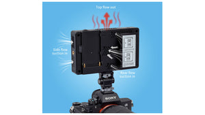 feelworld lut5 ultrabright camera monitor integrated cooling
