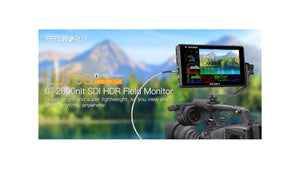 feelworld lut6s sdi ultra bright camera monitor 2600nit screen