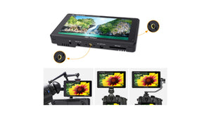 feelworld lut6s sdi ultra bright camera monitor easy mounting