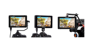 feelworld lut7 ultrabright camera monitor easy mounting