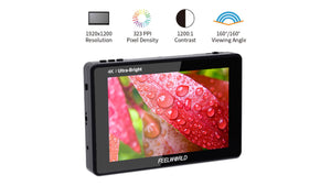 feelworld lut7s sdi camera monitor ips screen with wide viewing angles